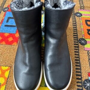 Women's Black Fur-Lined Boots